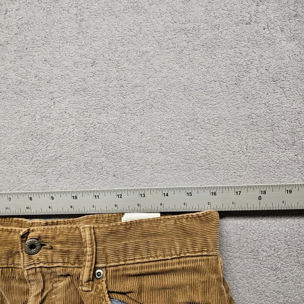 Banana Republic Mens 31x30 Corduroy‎ Pants Tan Pima Cotton Straight Leg 5-Pocket